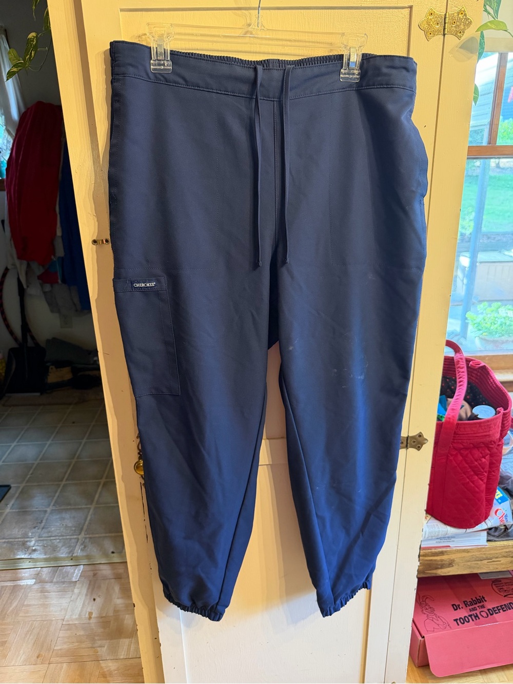 ✨5/$30✨ Cherokee Navy Elastic-Waist Jogger Scrub Pants